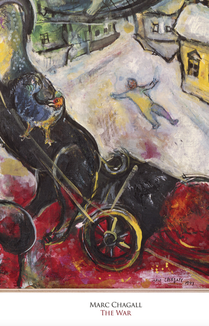 MARC CHAGALL - THE WAR - Symbios Design Rare Glossy Poster Print