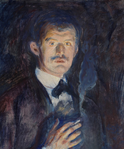 EDVARD MUNCH - SELF PORTRAIT - Symbios Design Rare Glossy Poster Print
