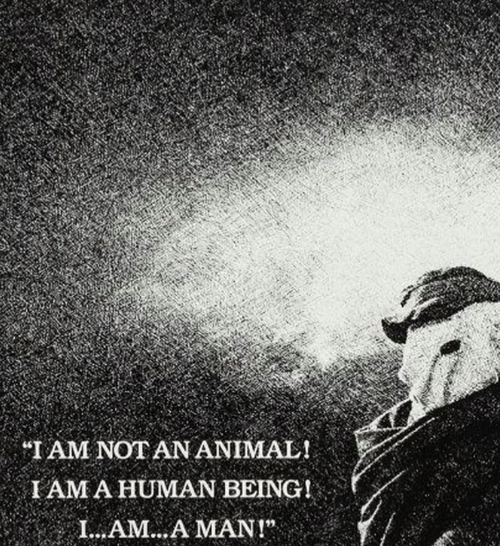 DAVID LYNCH - ELEPHANT MAN - Symbios Design Rare Glossy Poster Print