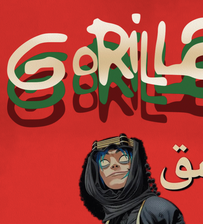 GORILLAZ - DAMASCUS - Symbios Design Rare Glossy Poster Print