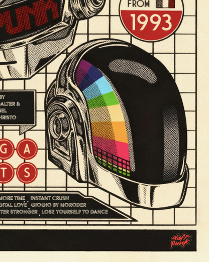 DAFT PUNK - RETRO JAPAN - Symbios Design Rare Glossy Poster Print