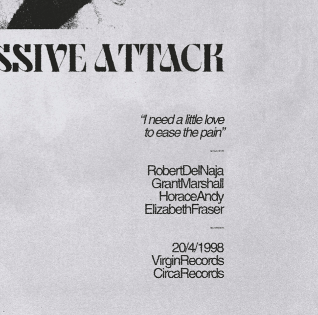 MASSIVE ATTACK - Symbios Design Rare Glossy Poster Print