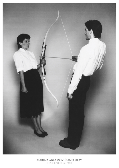 MARINA ABRAMOVIC & ULAY - REST ENERGY - Symbios Design Rare Glossy Poster Print