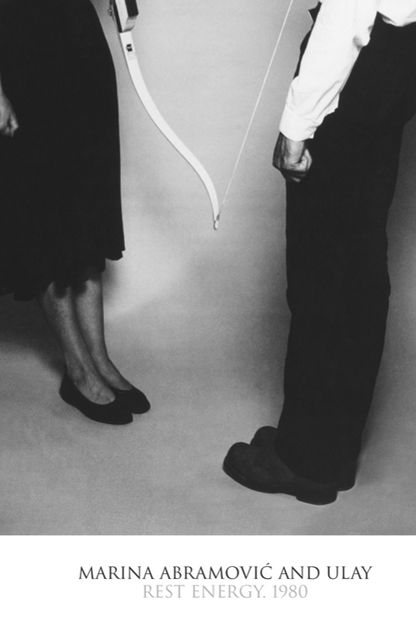 MARINA ABRAMOVIC & ULAY - REST ENERGY - Symbios Design Rare Glossy Poster Print