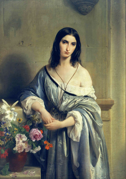 FRANCESCO HAYEZ  - MELANCHOLIE - Symbios Design Rare Glossy Poster Print