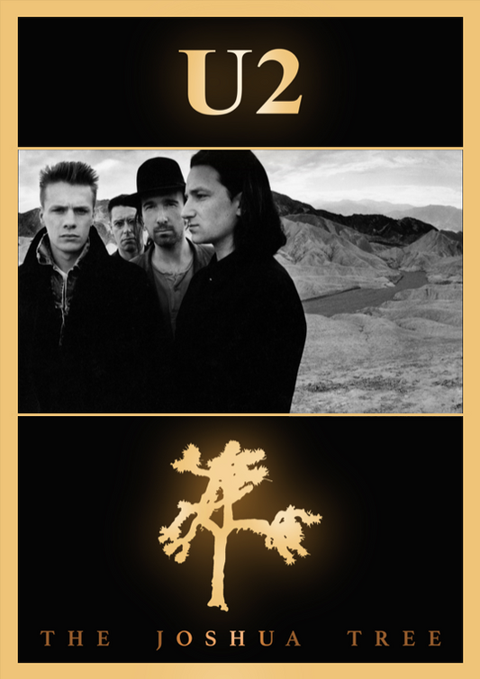 U2 JOSHUA TREE  - Symbios Design Rare Glossy Poster Print