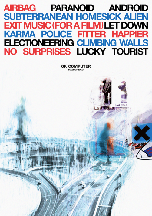 RADIOHEAD - OK COMPUTER - Symbios Design Rare Glossy Poster Print