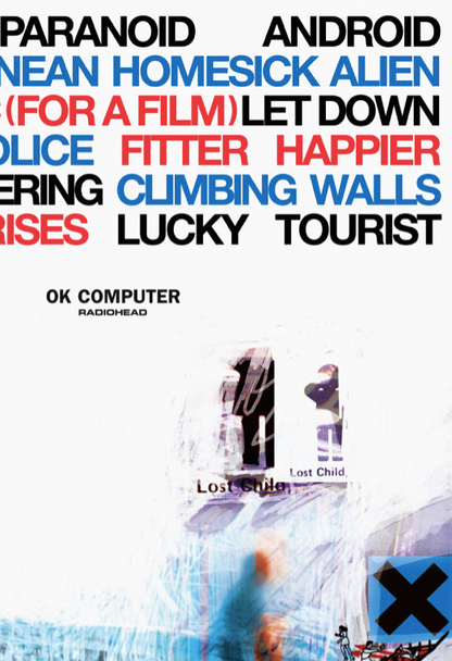 RADIOHEAD - OK COMPUTER - Symbios Design Rare Glossy Poster Print