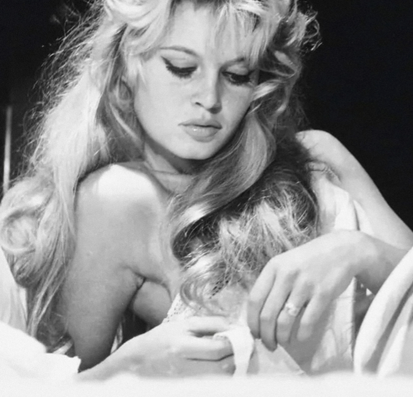 BRIGITTE BARDOT - BED - Symbios Design Rare Glossy Poster Print