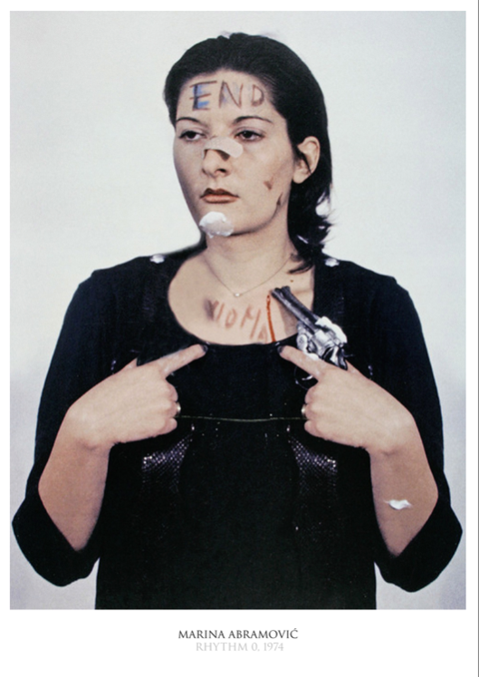ABRAMOVIC - RHYTHM 0 - Symbios Design Rare Glossy Poster Print