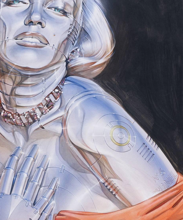 SORAYAMA - CHANEL 5 - Symbios Design Rare Glossy Poster Print