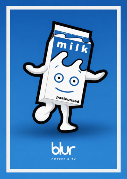 BLUR - COFFEE & TV - Symbios Design Rare Glossy Poster Print