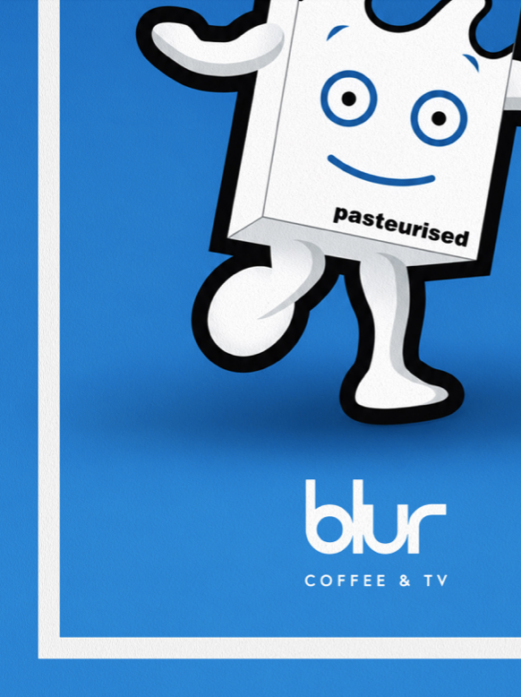 BLUR - COFFEE & TV - Symbios Design Rare Glossy Poster Print