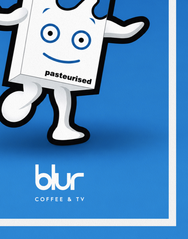 BLUR - COFFEE & TV - Symbios Design Rare Glossy Poster Print