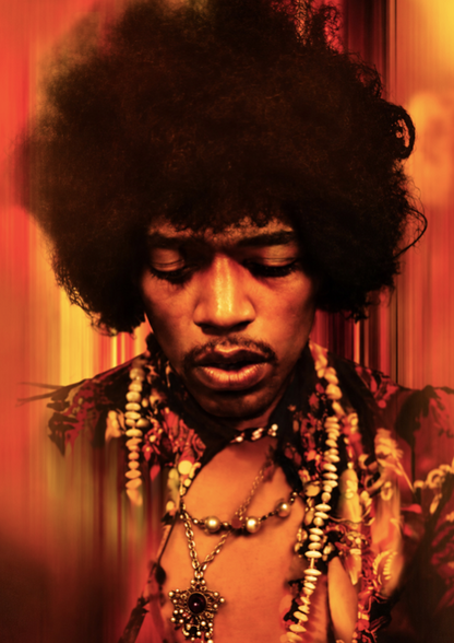 JIMI HENDRIX - HOLLYWOOD BOWL - Symbios Design Rare Glossy Poster Print