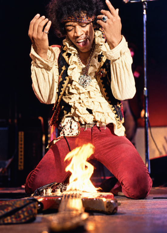 JIMI HENDRIX - BURNIN' DESIRE - Symbios Design Rare Glossy Poster Print