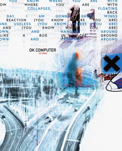 RADIOHEAD - OK COMPUTER - LET DOWN - Symbios Design Rare Glossy Poster Print