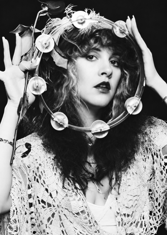STEVIE NICKS - FLEETWOOD MAC - TAMBOURINE - Symbios Design Rare Glossy Poster Print