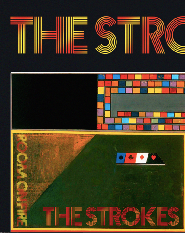 THE STROKES - ROOM ON FIRE - Symbios Design Rare Glossy Poster Print