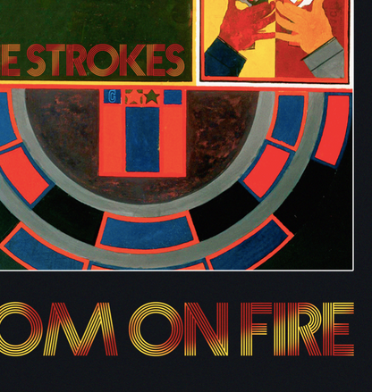 THE STROKES - ROOM ON FIRE - Symbios Design Rare Glossy Poster Print
