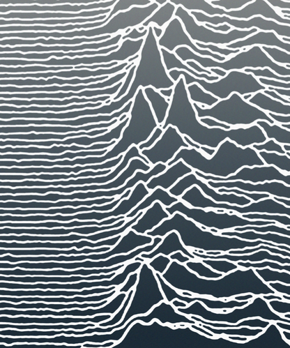 JOY DIVISION - UNKNOWN PLEASURES - Symbios Design Rare Glossy Poster Print