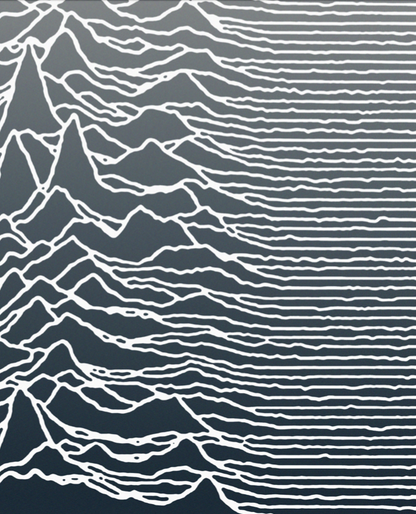 JOY DIVISION - UNKNOWN PLEASURES - Symbios Design Rare Glossy Poster Print