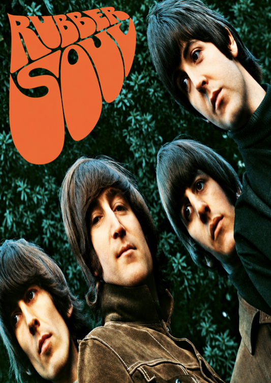 THE BEATLES - RUBBER SOUL - Symbios Design Rare Glossy Poster Print