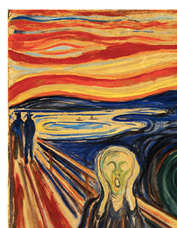 THE SCREAM - EDVARD MUNCH  - Symbios Design Rare Glossy Poster Print