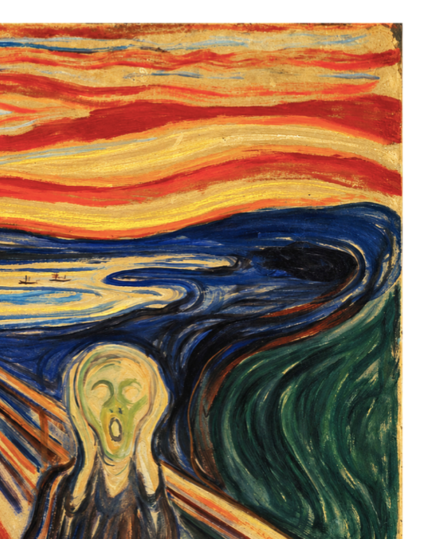 THE SCREAM - EDVARD MUNCH  - Symbios Design Rare Glossy Poster Print