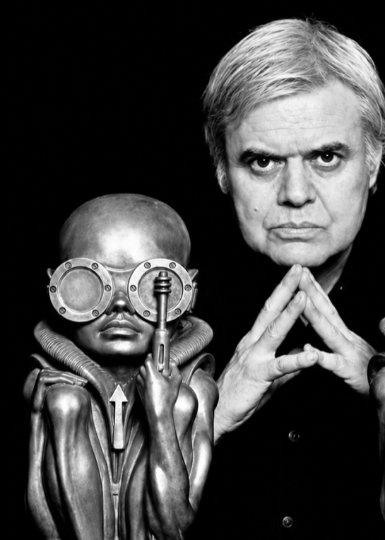 H.R.GIGER - PORTRAIT - Symbios Design Rare Glossy Poster Print