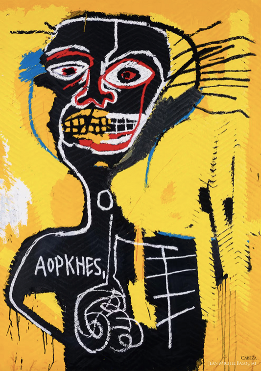 BASQUIAT - CABEZA - Symbios Design Rare Glossy Poster Print