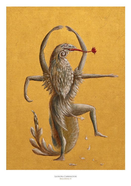 LEONORA CARRINGTON - BALLERINA II - Symbios Design Rare Glossy Poster Print