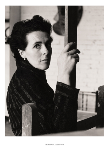 LEONORA CARRINGTON - PORTRAIT - Symbios Design Rare Glossy Poster Print