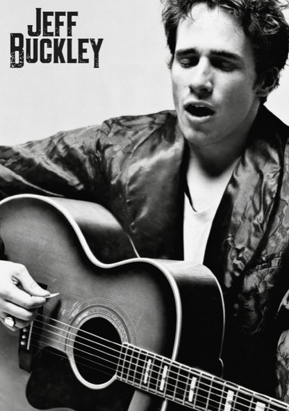 Jeff Buckley - Acoustic Portrait  - Music Poster,  Music Decor, Band Memorabilia, Music Lover Gift