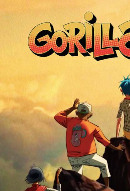 Gorillaz Band Illustration Poster | Music Art Print