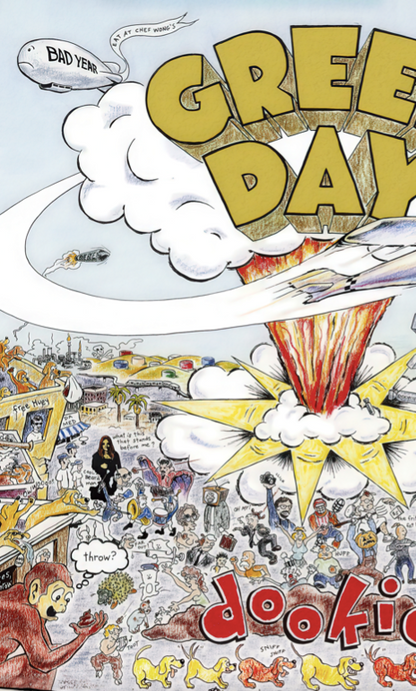 Green Day - Dookie  - Music Poster,  Music Decor, Band Memorabilia, Music Lover Gift