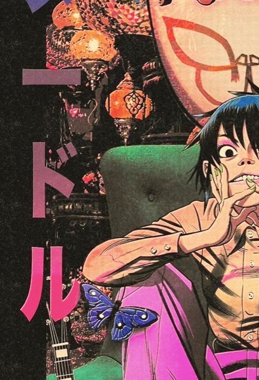 Gorillaz - Noodle Anime Character Poster | Band Art Wall Print