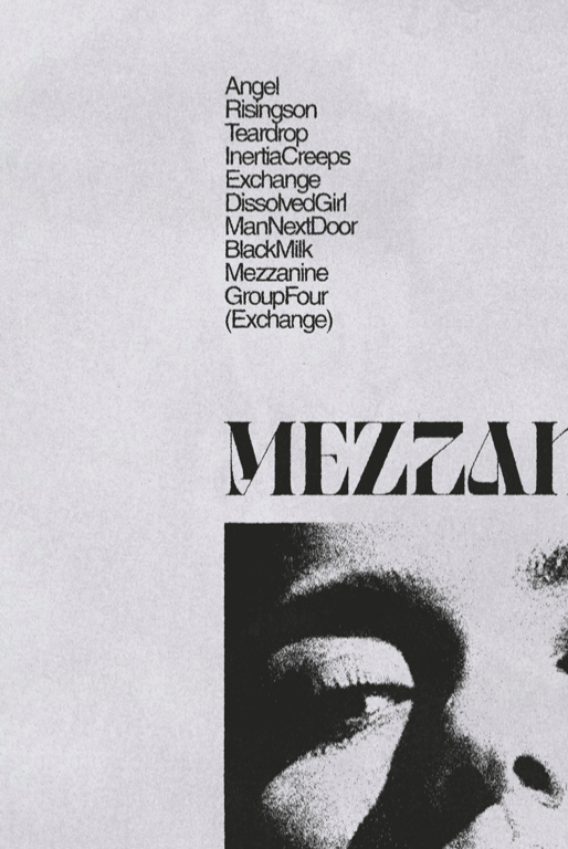 Massive Attack - Mezzanine  - Music Poster,  Music Decor, Band Memorabilia, Music Lover Gift