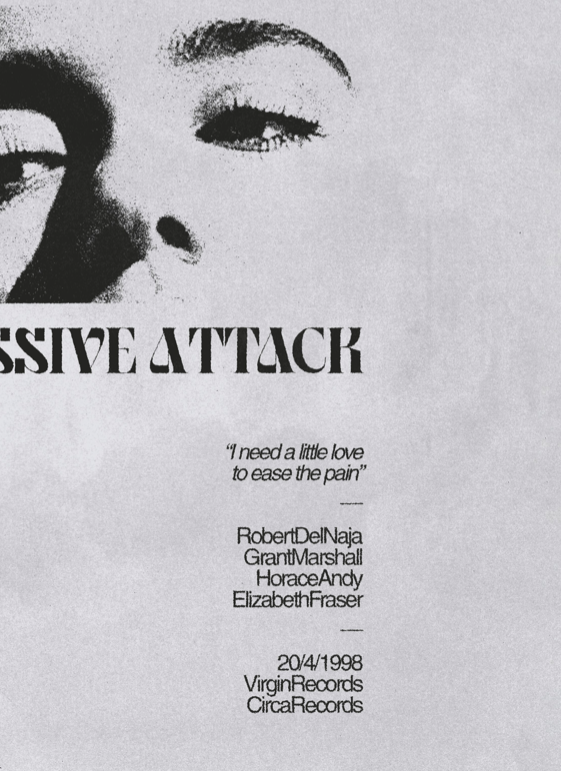 Massive Attack - Mezzanine  - Music Poster,  Music Decor, Band Memorabilia, Music Lover Gift