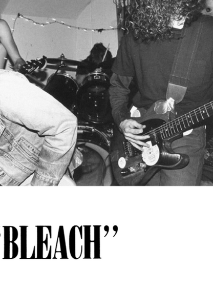 Nirvana - Bleach Negative - Rare Music Poster,  Music Decor, Band Memorabilia, Music Lover Gift