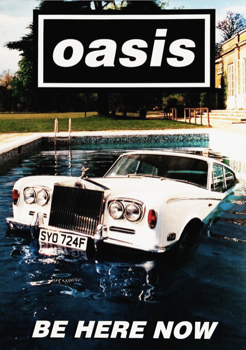 Oasis - Be Here Now - Rare Music Poster,  Music Decor, Band Memorabilia, Music Lover Gift