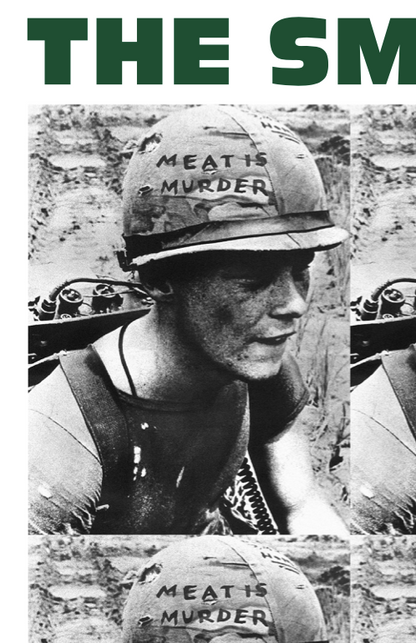 The Smiths - Meat is Murder  - Rare Music Poster,  Music Decor, Band Memorabilia, Music Lover Gift