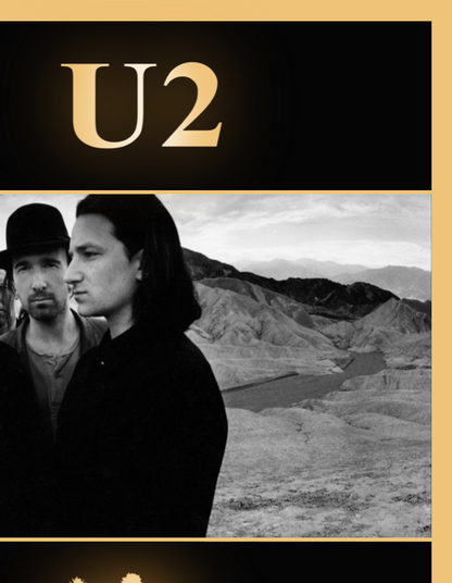U2 The Joshua Tree - Rare Music Poster,  Music Decor, Band Memorabilia, Music Lover Gift