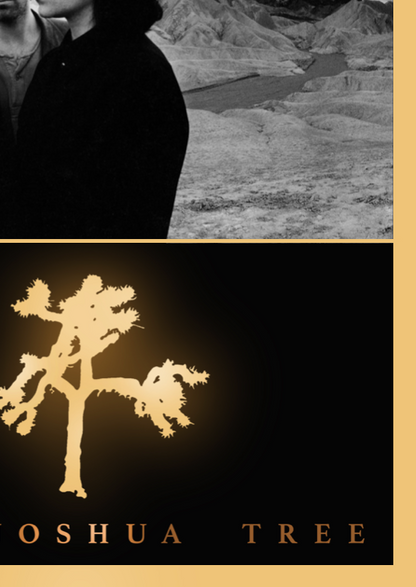 U2 The Joshua Tree - Rare Music Poster,  Music Decor, Band Memorabilia, Music Lover Gift
