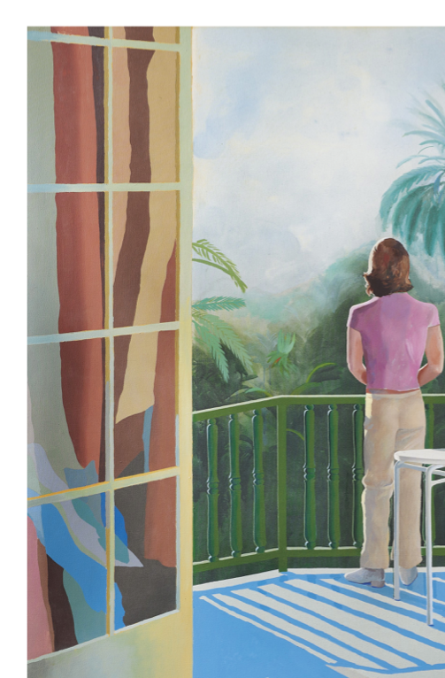 David Hockney - Sur la Terrace - Mural Artwork - Decoration - Wall Art