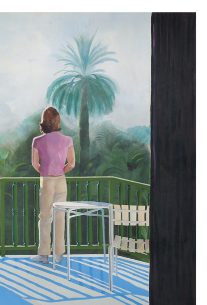 David Hockney - Sur la Terrace - Mural Artwork - Decoration - Wall Art