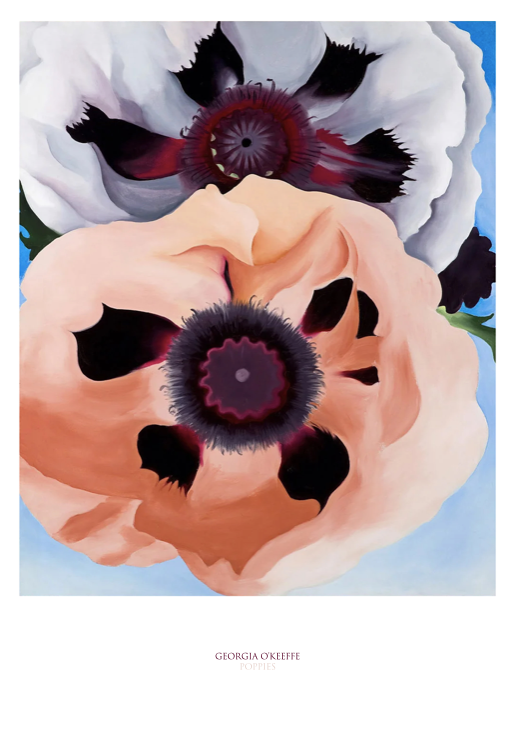 Georgia O'Keeffe - Poppies  - Mural Artwork - Decoration - Wall Art