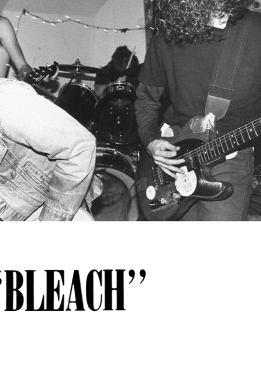 Nirvana - Bleach - Negative Edition  - Rare Music Poster,  Music Decor, Band Memorabilia, Music Lover Gift