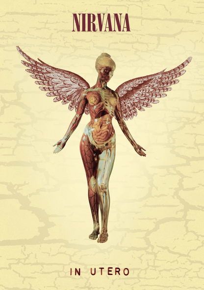 Nirvana - In Utero - Rare Music Poster,  Music Decor, Band Memorabilia, Music Lover Gift