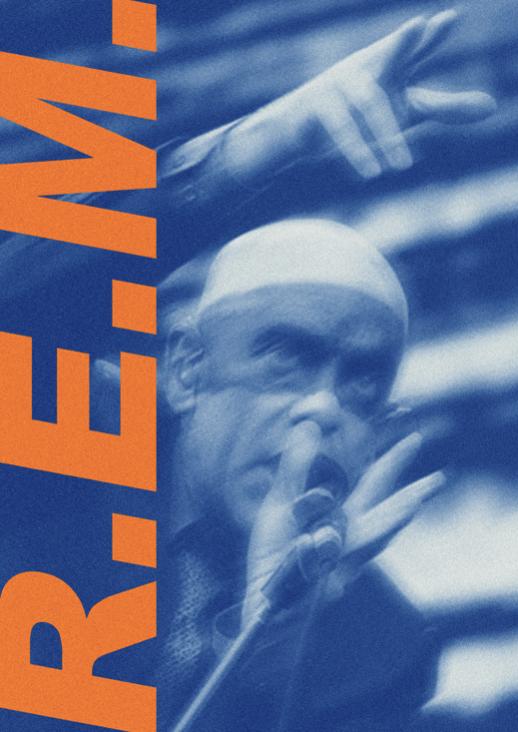 REM - R.E.M. - Memory Mask - Rare Music Poster,  Music Decor, Band Memorabilia, Music Lover Gift